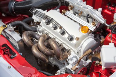 Car engine - under the hood clipart