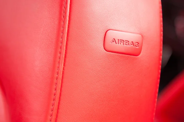 Boční airbag v sedadle auta — Stock fotografie