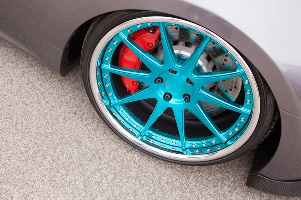 Sport car light alloy wheels — Stock Photo, Image