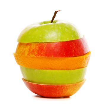 mélange de pommes et oranges