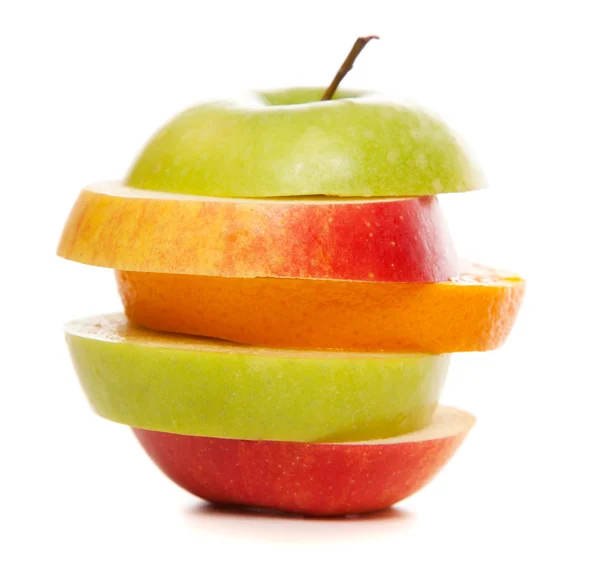 Äpfel und Orangen mischen sich — Stockfoto