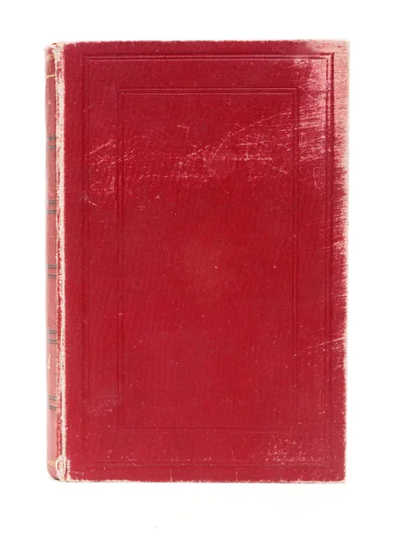 Libro rosso isolato su sfondo bianco — Foto Stock