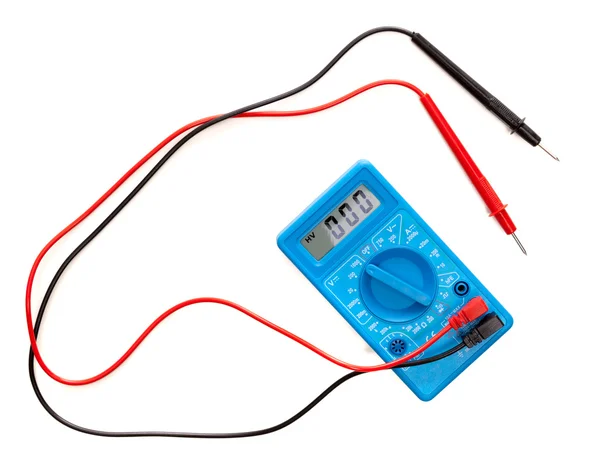 Multimeter isoliert auf weißem Hintergrund — Stockfoto