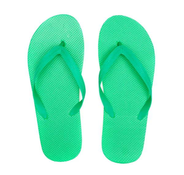 green flip flops