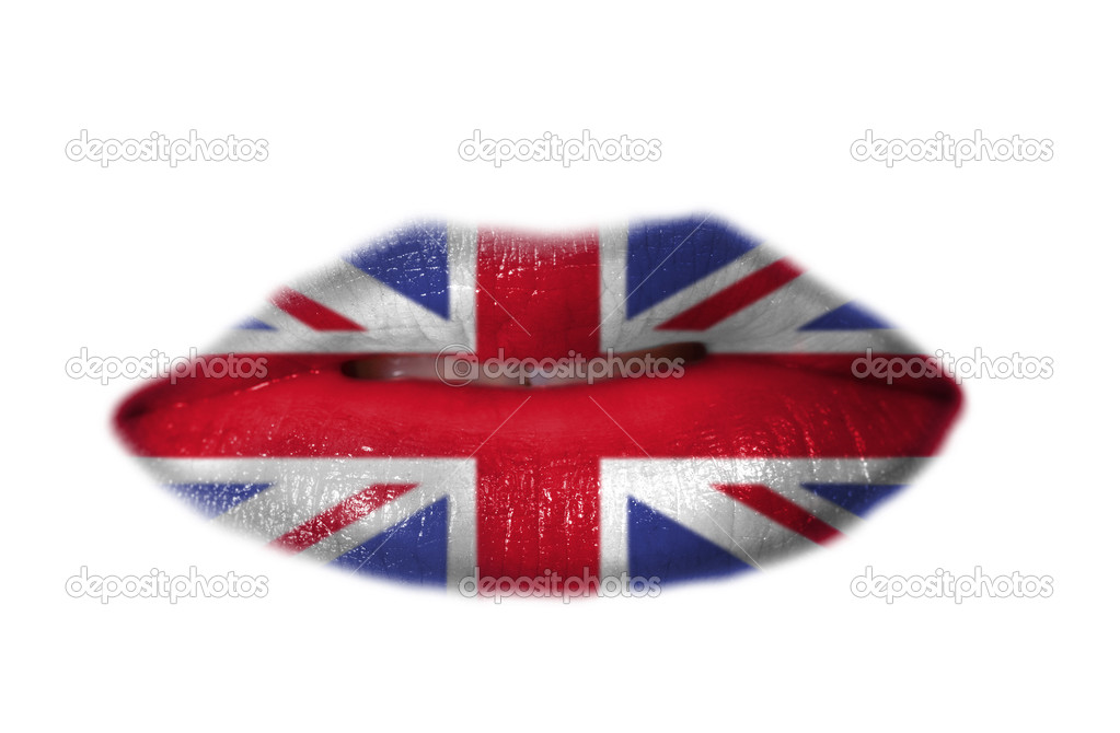 Mouth with flag