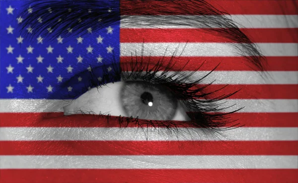 Eye with flag — Stock Photo, Image