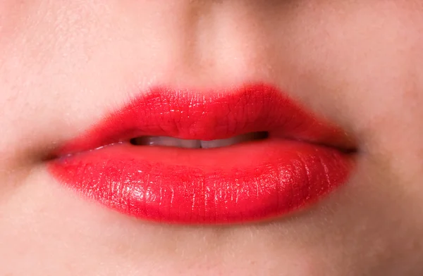 Labios rojos — Foto de Stock