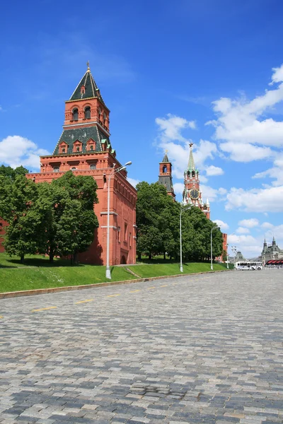 Красная площадь и Московский Кремль — стоковое фото