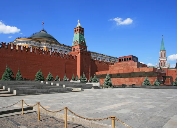Red Square, Lenin mausoleum and Moscow Kremlin — Stock Photo, Image