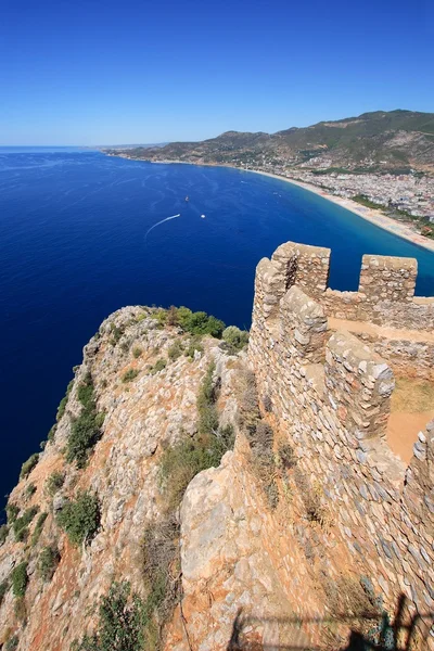 Alanya Festung und Stadt, Türkei — Stockfoto