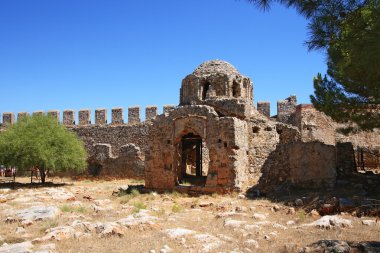 alanya Kalesi, Türkiye'de Bizans kilise harabe