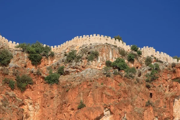 Mur de forteresse Alanya — Photo