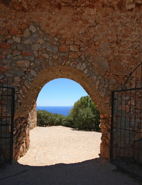 Portão da fortaleza de Alanya — Fotografia de Stock