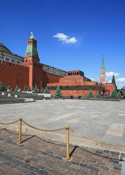 Lenin mausoleum and the Moscow Kremlin at the Red Square — Stock Photo, Image