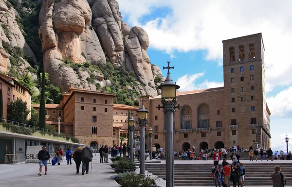 L'abbazia benedettina di Santa Maria de Montserrat — Foto Stock