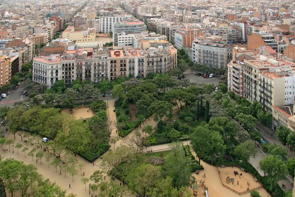 Panorama de Barcelona desde sagrada familia —  Fotos de Stock