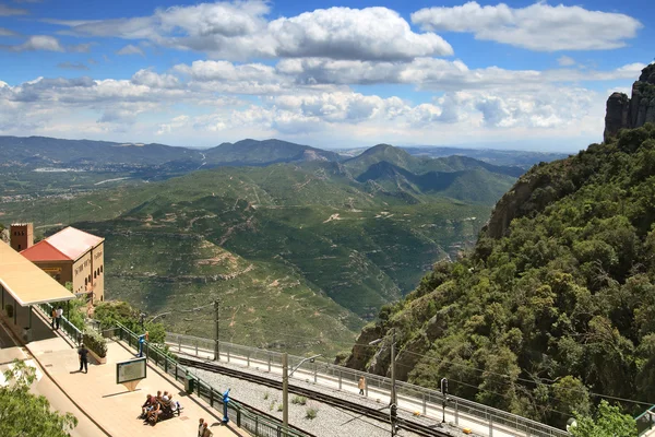 Stazione di Montserrat cremallera — Foto Stock