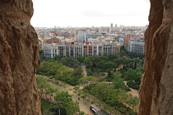 Panorama de Barcelona desde sagrada familia —  Fotos de Stock