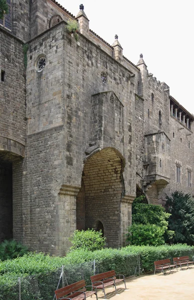Medieval Palau Reial, Barcelona — Stock Photo, Image