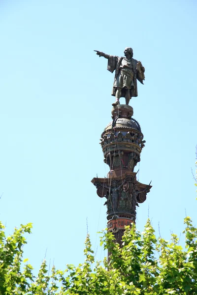结肠 (哥伦布)、 巴塞罗那的纪念碑 — 图库照片