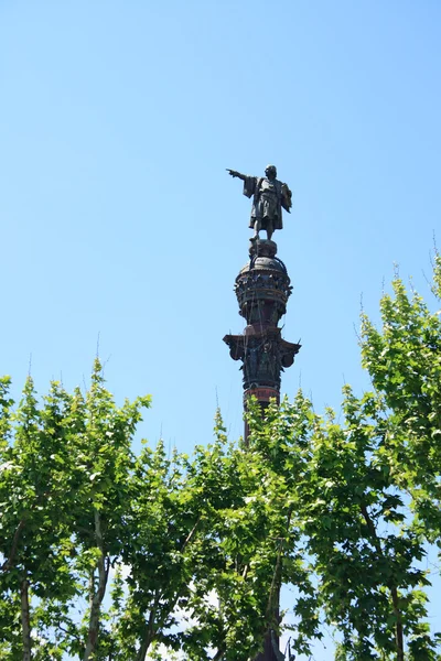 Památník dvojtečka (columbus), barcelona — Stock fotografie