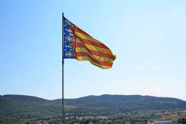 Flagge von comunidad valenciana — Stockfoto