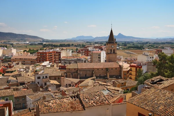 Panorama of Villena town, Spain — Stock Photo, Image