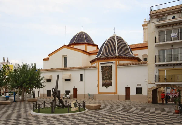 Church on main square of Benidorm — Stock Photo, Image