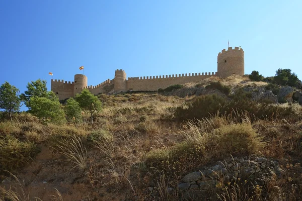 Zamek hiszpański castalla, alicante. — Zdjęcie stockowe