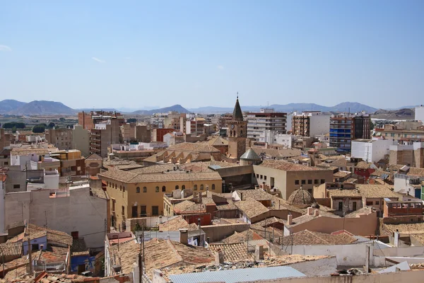 Panorama of Villena town, Spain. — Stock Photo, Image