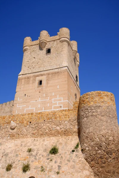 Villena zamek w costa blanca alicante Hiszpania. — Zdjęcie stockowe