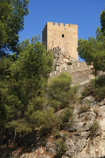 Castelo antigo Sax em Alicante Espanha . — Fotografia de Stock