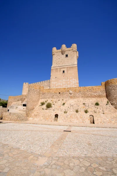 Villena slott i costa blanca alicante Spanien. — Stockfoto