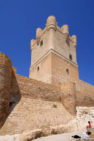 Villena hrad v costa blanca alicante Španělsko. — Stock fotografie