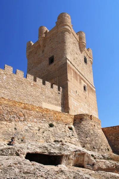 Villena kasteel in costa blanca alicante Spanje. — Stockfoto