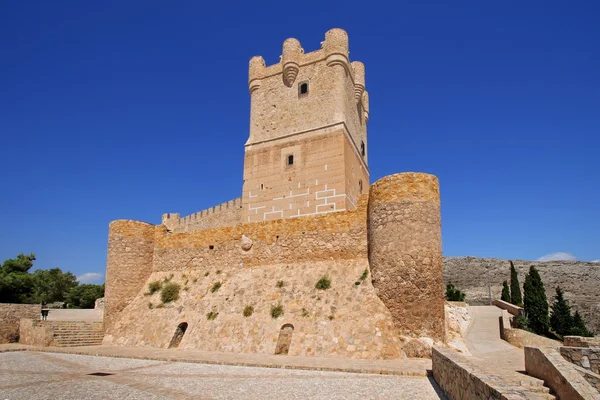 Villena 城堡在科斯塔布兰卡西班牙阿利坎特. — 图库照片