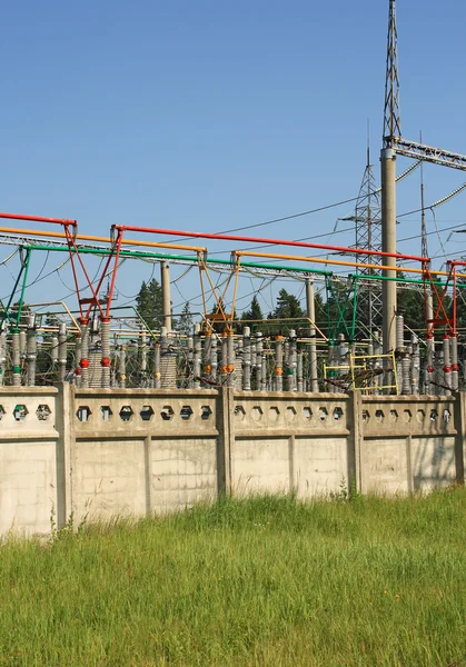 High voltage substation — Stock Photo, Image