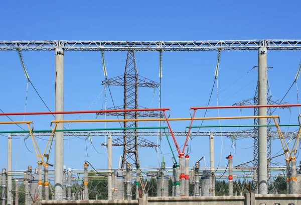 High voltage substation — Stock Photo, Image