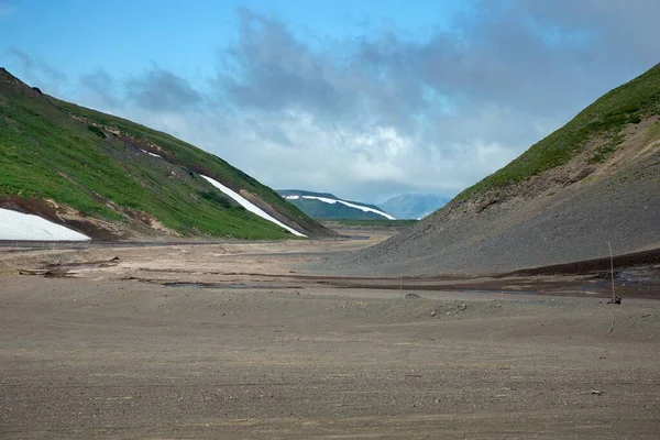 Mutnovsky Complejo Volcán Situado Parte Sur Península Kamchatka Rusia Uno Imagen de stock