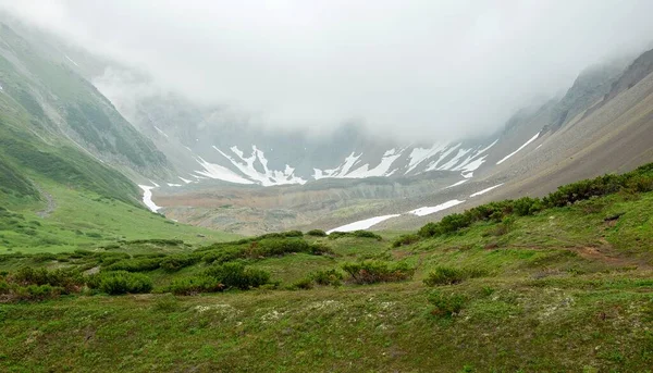 Vatchkazhets Vadisi Eski Volkan Alanı Rusya Nın Kamçatka Şehrinde Çok — Stok fotoğraf