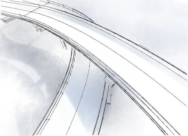 Drawing viaduct — Stock Photo, Image