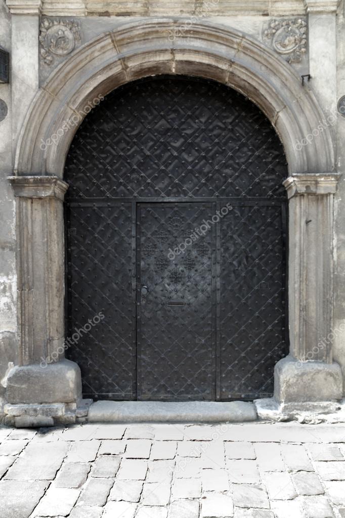 Black iron doors Stock Photo by ©halina_photo 13783590