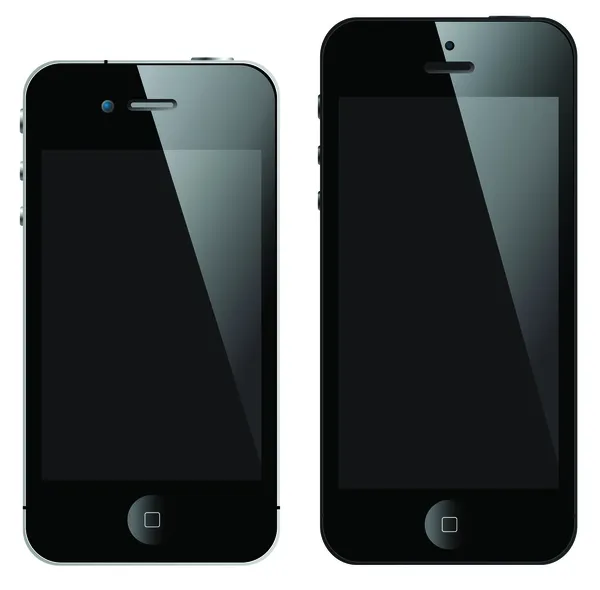 空白的屏幕，在类似于 iphone 风格 — 图库矢量图片