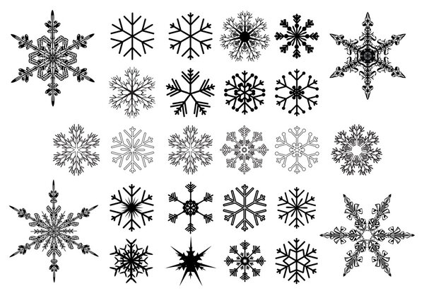 Vector snowflakes