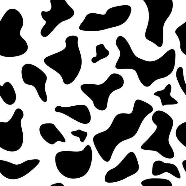 Seamless Cow Hide Pattern