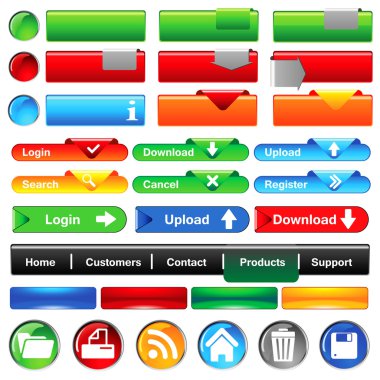 Web düğmeleri koleksiyonu