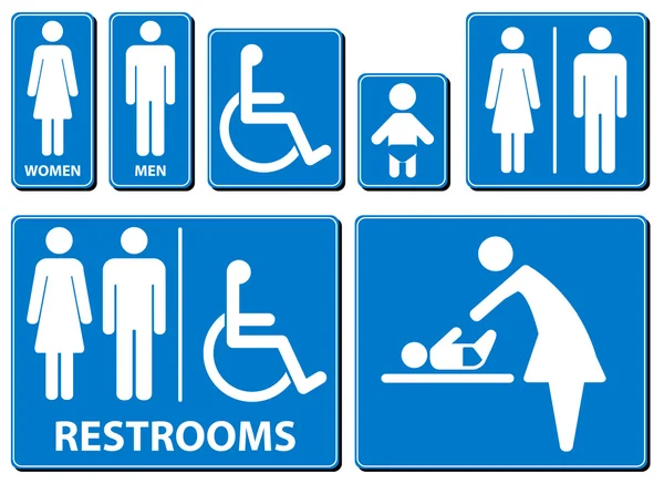 Wektor znak toaletą ilustracja — Wektor stockowy