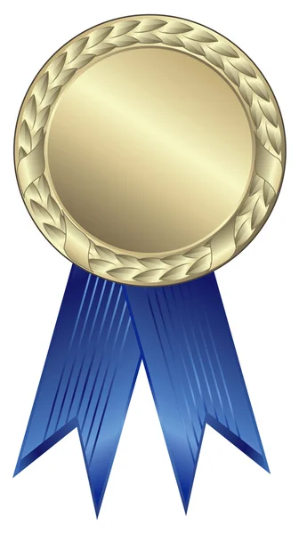 Синій нагороду стрічки — стоковий вектор