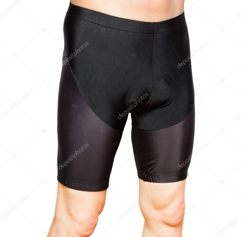 Men in black tight cycling shorts — Stock Photo © firstblood 45864991
