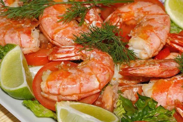 Gambas fritas — Foto de Stock